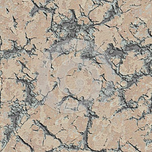 Cracked Plaster Wall. Seamless Tileable Texture.