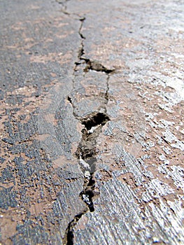 Cracked road