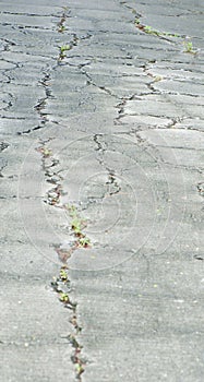 Cracked road