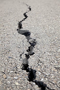 Cracked road generate from nature