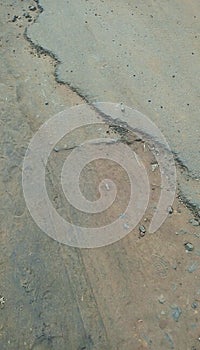 Cracked road ways