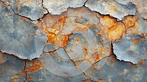 Cracked Rusty Metal Texture Background