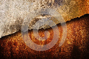 Cracked rusty metal texture