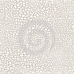 Cracked seamless pattern vector texture on white background