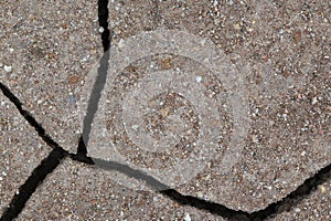 Cracked soil