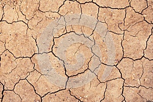 Cracked soil ground ,desert cracks, Dry soil Arid, drought land