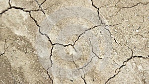 Cracked soil in hot weather