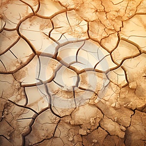 Cracked soil texture.