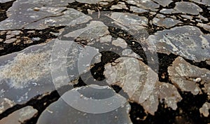 cracked stone floor road background