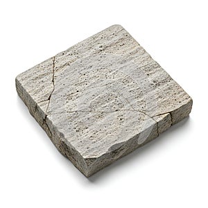 Cracked Stone Slab with Speckled Texture