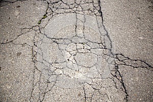 Cracked street floor