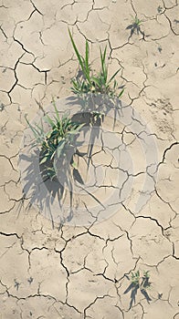 Cracked summer soil, parched and weathered, longing for life giving rain