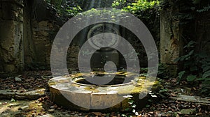 A cracked sundial stands in a forgotten garden its once precise shadow now distorted and useless