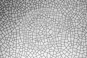 Cracked texture of old ceramic pottery