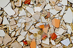 Cracked tiles