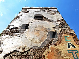 Cracked wall