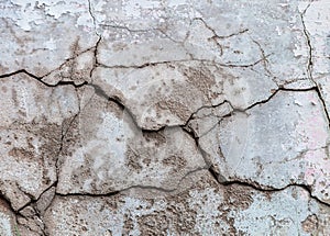 Cracked wall texture cement floor background