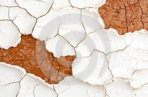 Cracked and weathered concrete surface texture