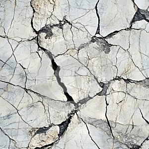 Cracked Weathered Surface Texture Gray and White Tones