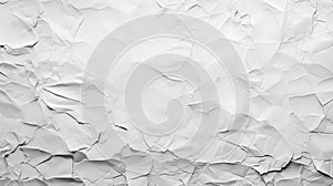 Cracked white paper background. Realistic paper texture. illustration. Generative AI
