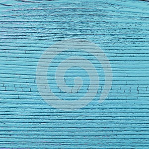 Cracked wooden plank, blue color