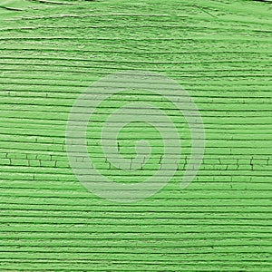 Cracked wooden plank, greencolor