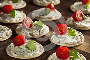 Cracker and Cheese Hors D'oeuvres