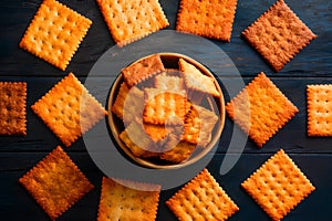 Cracker collection, a crispy array for snacking satisfaction