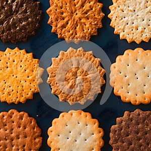 Cracker collection, a crispy array for snacking satisfaction