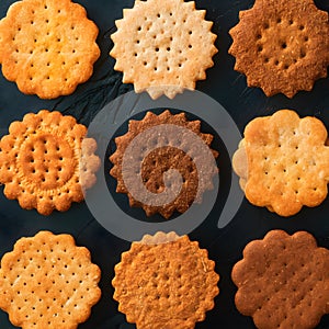 Cracker collection, a crispy array for snacking satisfaction