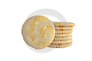 Crackers, biscuits, golden brown, sugar coated, is a snack to eat with your morning coffee. For healthy weight loss It is a