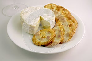 Crackers and cheese