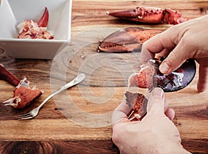 Cracking Lobster Claws For The Meat