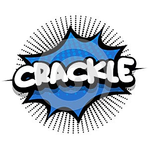 Crackle Comic book explosion bubble vector illustration