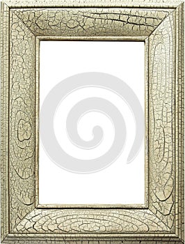 Crackled faux finish frame