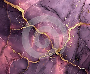 Crackled Light Pink Marble Pattern