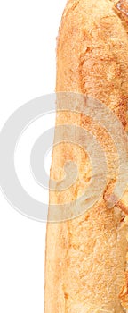 Crackling white bread. Close up.