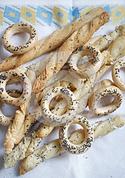 Cracknels and breadsticks