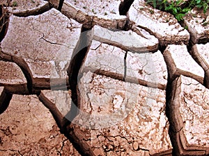 Cracks ground