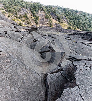 Cracks In The Hardened Lava