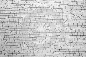 Cracks on metal texture in black and white