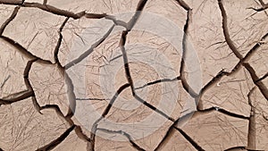 Cracks on soil due to water scarcity