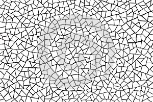 The cracks texture white and black. Vector background