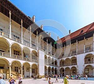 Cracow (Krakow)- Wawel Castle-arcaded ambulatory