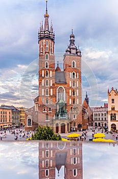 Cracow-Poland-Mariacki Church-World Youth Day 2016-clock