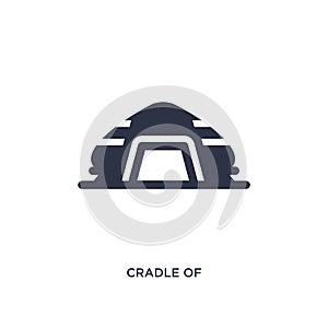 cradle of humankind icon on white background. Simple element illustration from africa concept