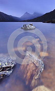 Cradle Mt Lake Level Vertical