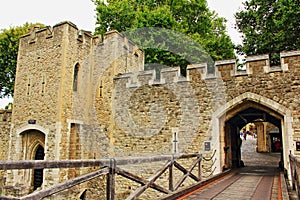 Cradle Tower gateway Tower of London England