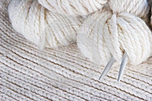 Craft background - knitting