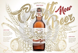 Craft beer ads photo